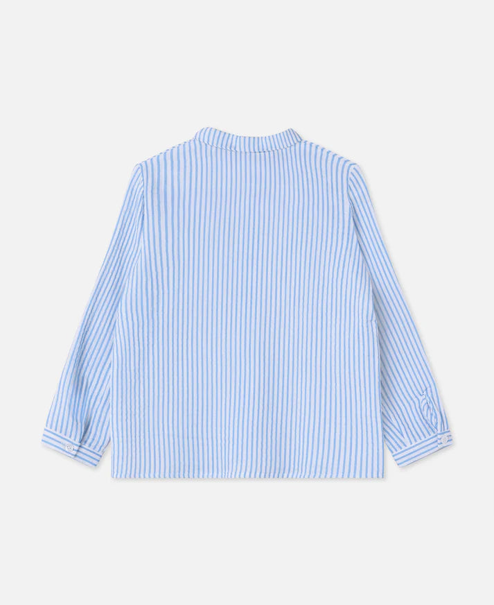 Camicia a righe manica lunga camicia