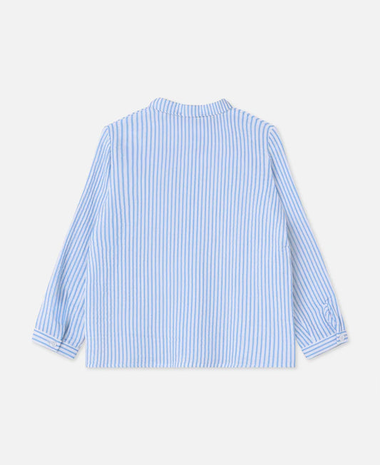 Camicia a righe manica lunga camicia