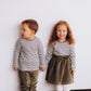 Maglia a Righe Bambini Unisex - Cotone GOTS Lana Merino Seta Woolyorganic maglia
