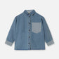 Camicia in jeans a contrasto camicia