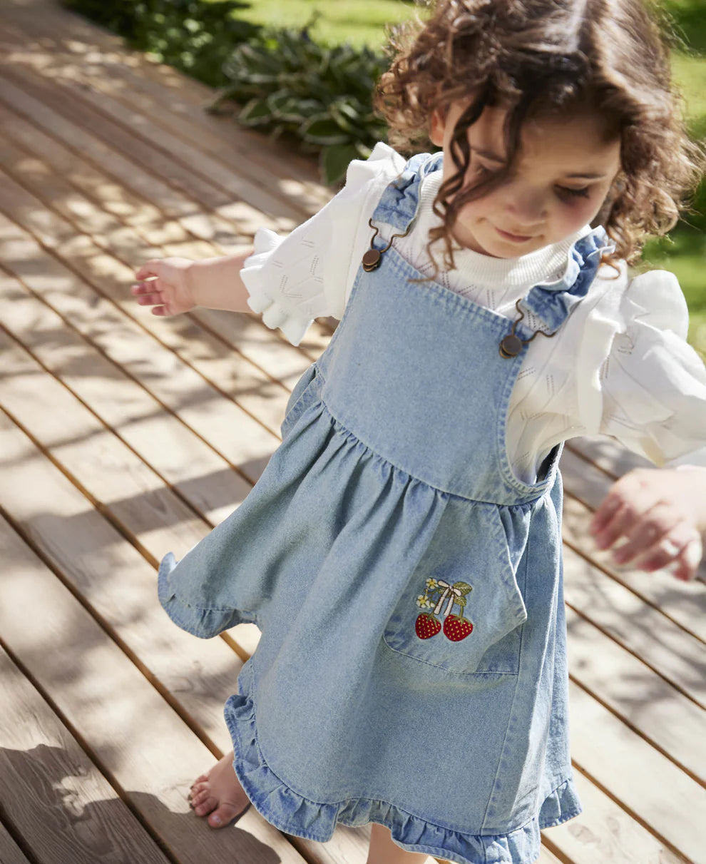 Salopette con fragole Salopette