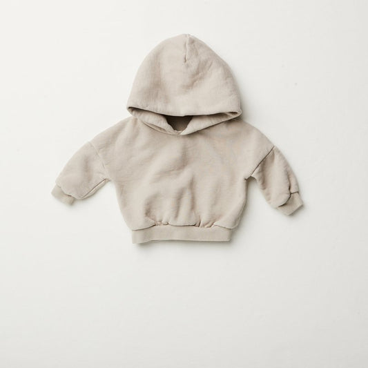 Felpa beige con cappuccio felpa