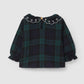 Blusa a quadri camicia