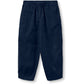 Pantaloni in Velluto Blu – Cotone 100% con Elastico in Vita e Tasche