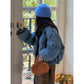 Giacca puffy in denim