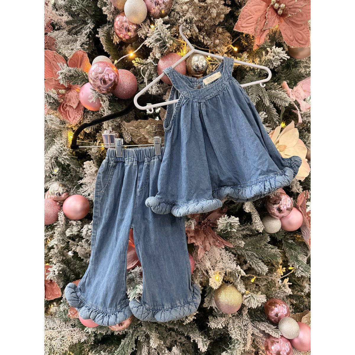 Set in denim Emmy vestito