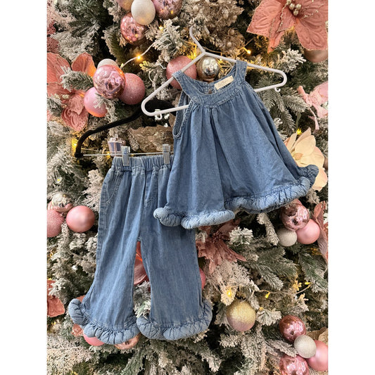 Set in denim Emmy vestito