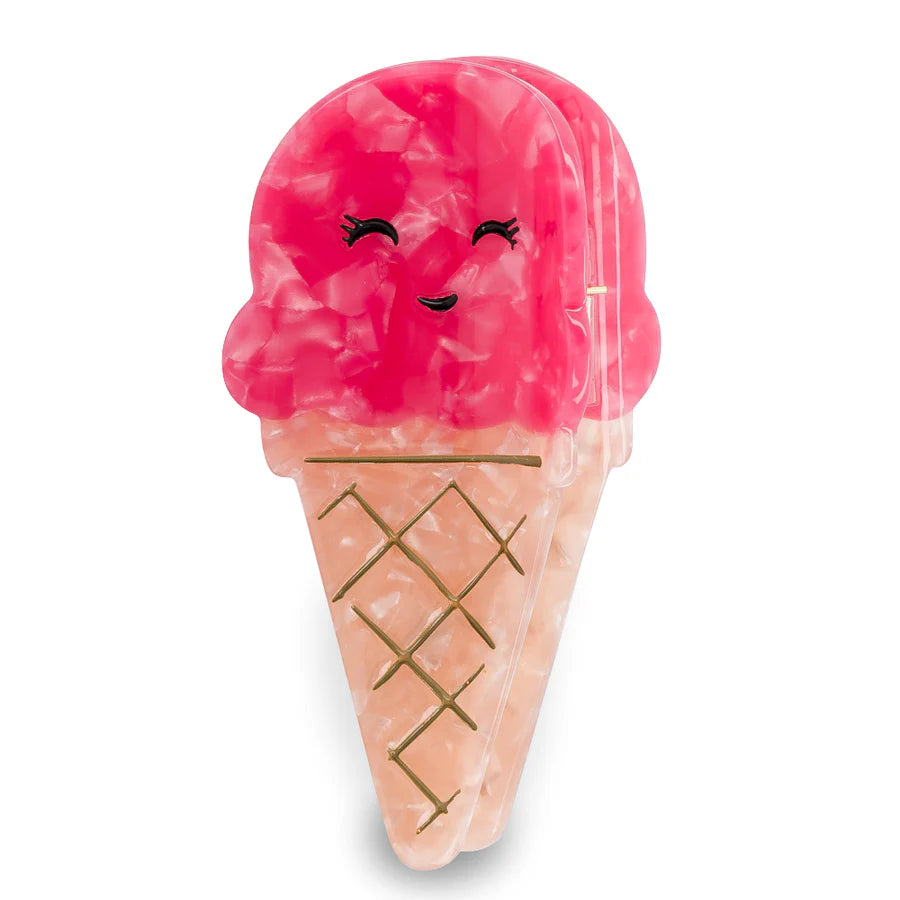 Pinza gelato al lampone fermacapelli