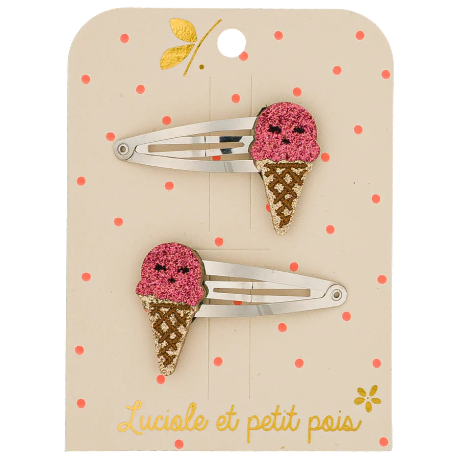 Mollette gelato al lampone fermacapelli