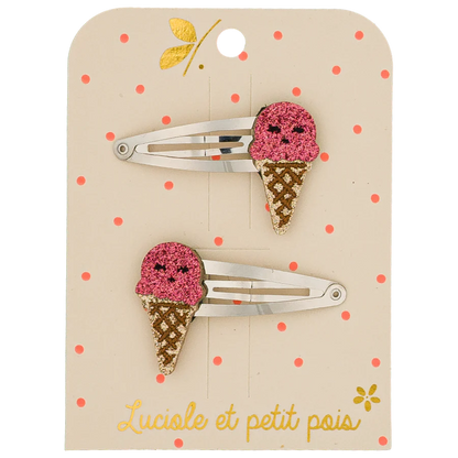 Mollette gelato al lampone fermacapelli