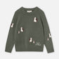 Maglioncino in cotone con i pinguini