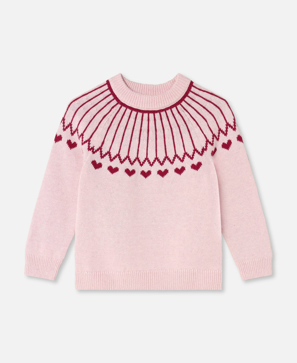 Maglioncino in cotone con i cuori