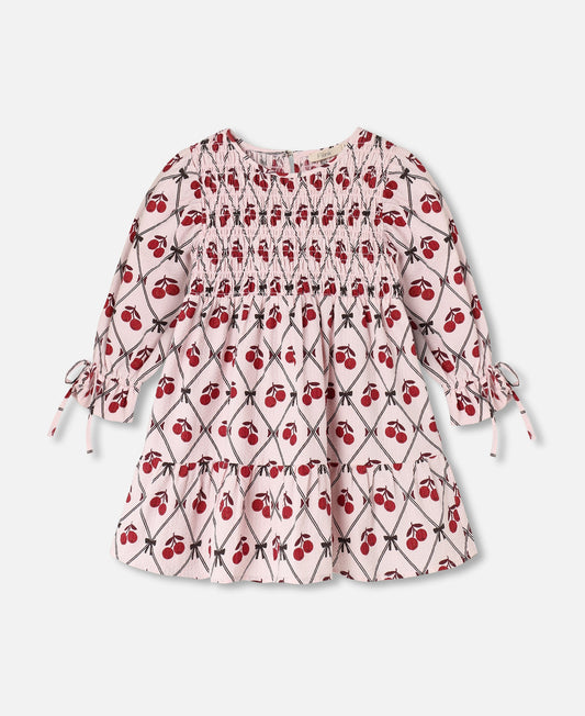 Vestito con ciliegie brillantinate