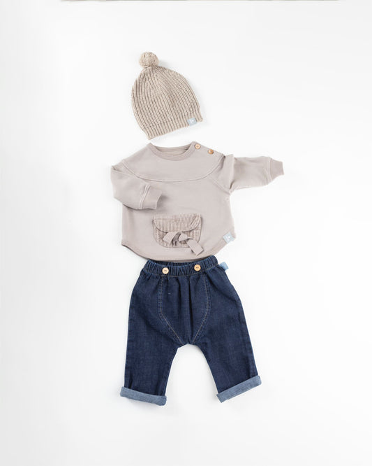 Felpa con tasca felpa