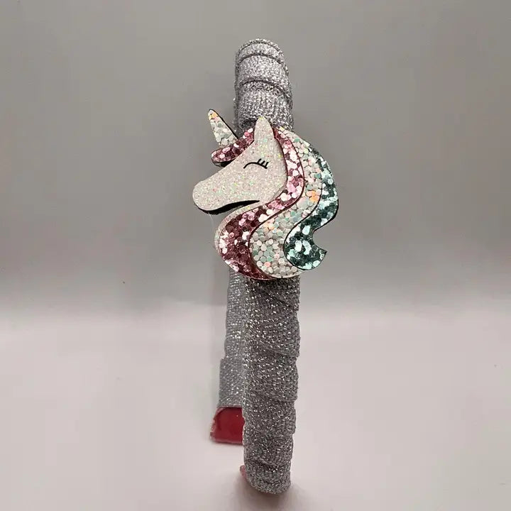 Cerchietto fantasia con unicorno bianco