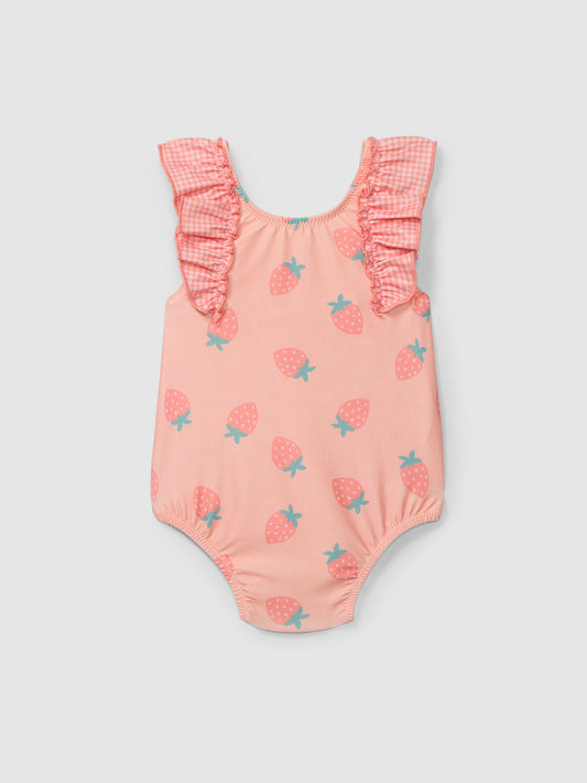 Costume intero con fragole costume