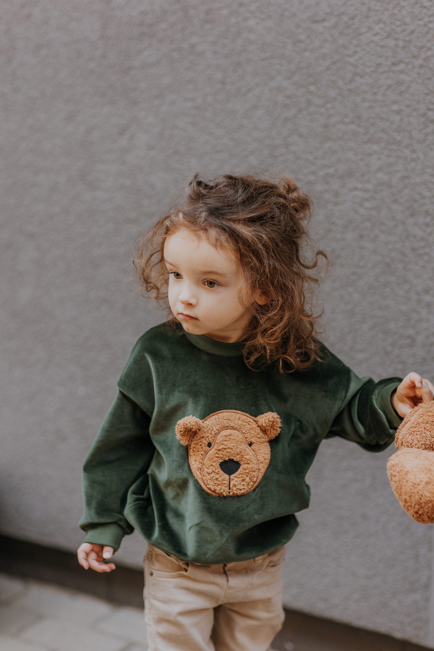 MAGLIA OVERSIZE IN VELLUTO CON TEDDY