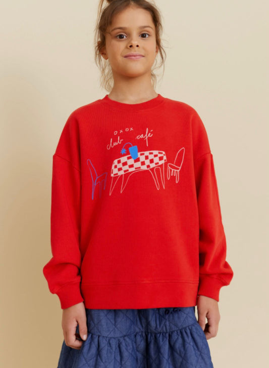 Felpa con stampa "CLUB CAFE" felpa