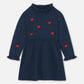 Vestito in maglia con cuori vestito
