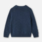 Maglioncino Bambino Blu con Motivo a Bolle – Cotone, Lana e Cashmere | Girocollo maglioncino