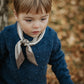 Maglioncino Bambino Blu con Motivo a Bolle – Cotone, Lana e Cashmere | Girocollo maglioncino