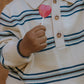 Polo Bambino a Righe Benny – Cotone 100% con Maniche Lunghe e Colletto Classico polo