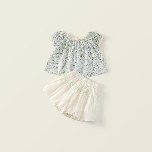 Completo top e pantaloni floreali Rory set