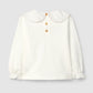 Maglia in cotone con colletto maglia
