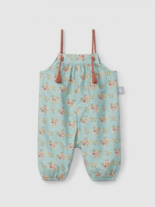 Salopette con stampa floreale salopette