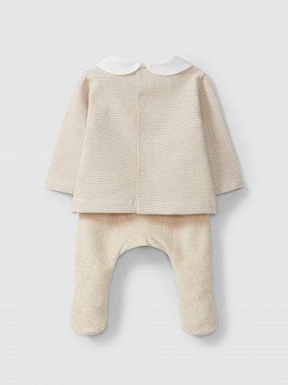 Tutina-neonato-in-cotone-biologico-colore-beige