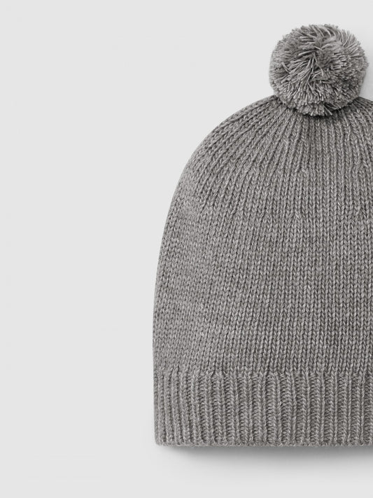 Berretto con pompon lavorato a maglia Berretto