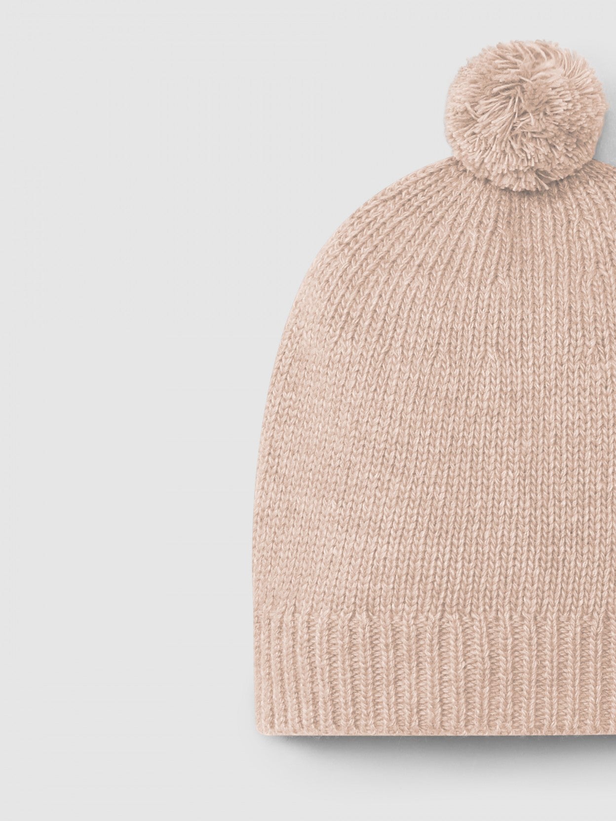 Berretto con pompon lavorato a maglia Berretto