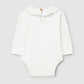 Body in cotone organico con colletto ricamato