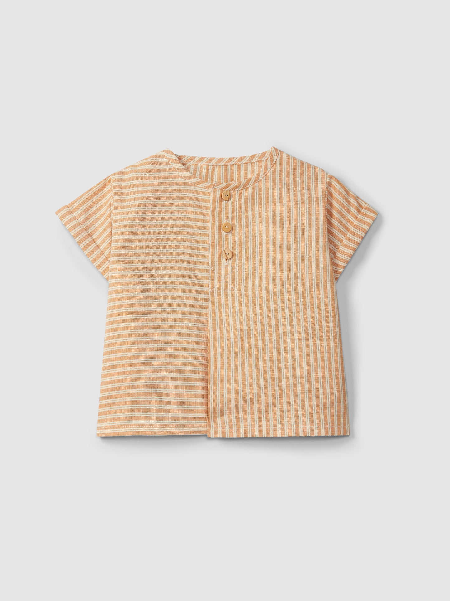 Camicia in tessuto rigato camicia