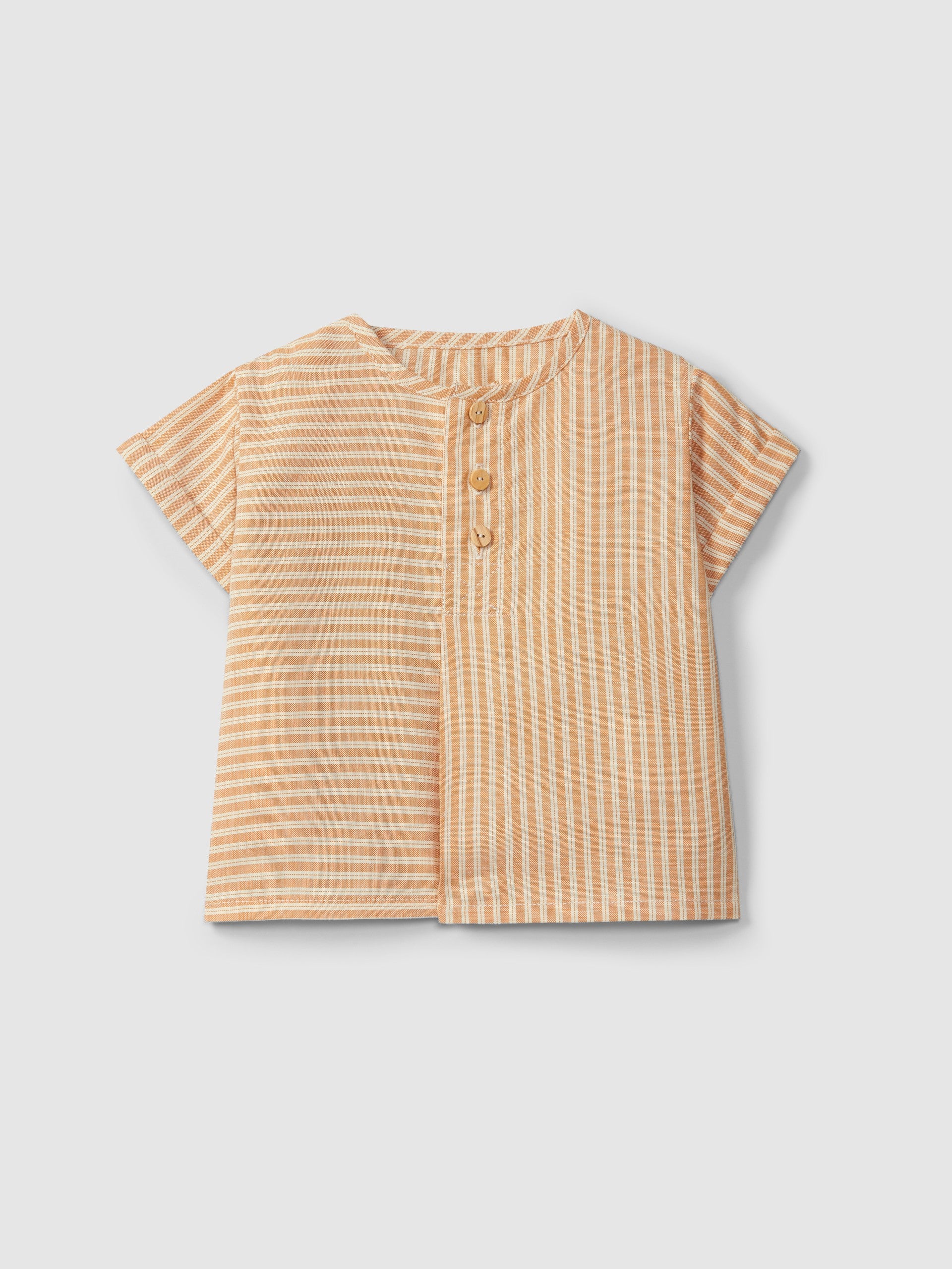 Camicia in tessuto rigato camicia