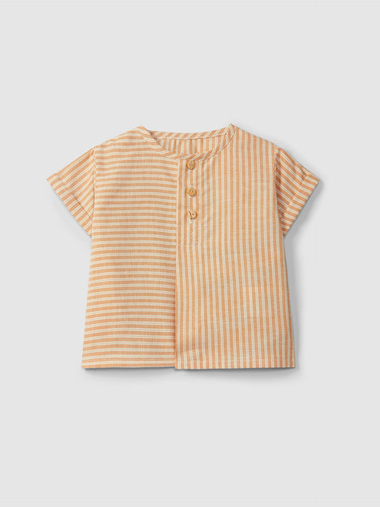 Camicia in tessuto rigato camicia