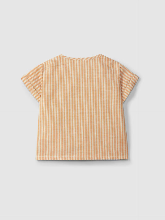 Camicia in tessuto rigato camicia