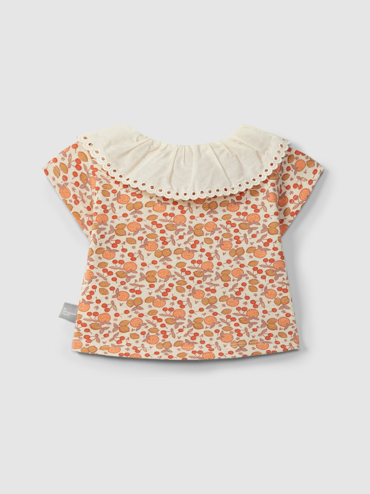 T-shirt in jersey stampato con dettaglio ricamato maglietta