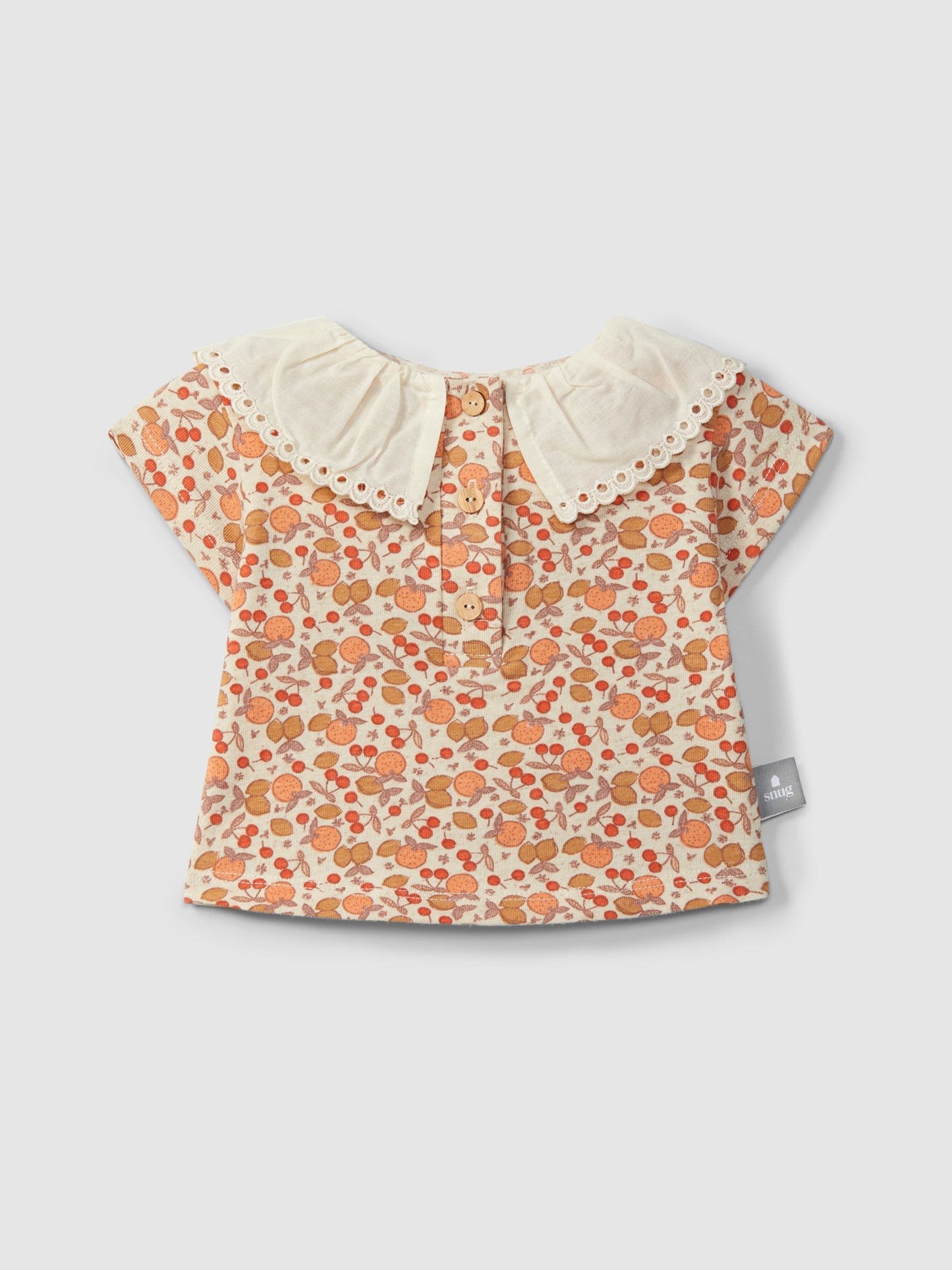 T-shirt in jersey stampato con dettaglio ricamato maglietta