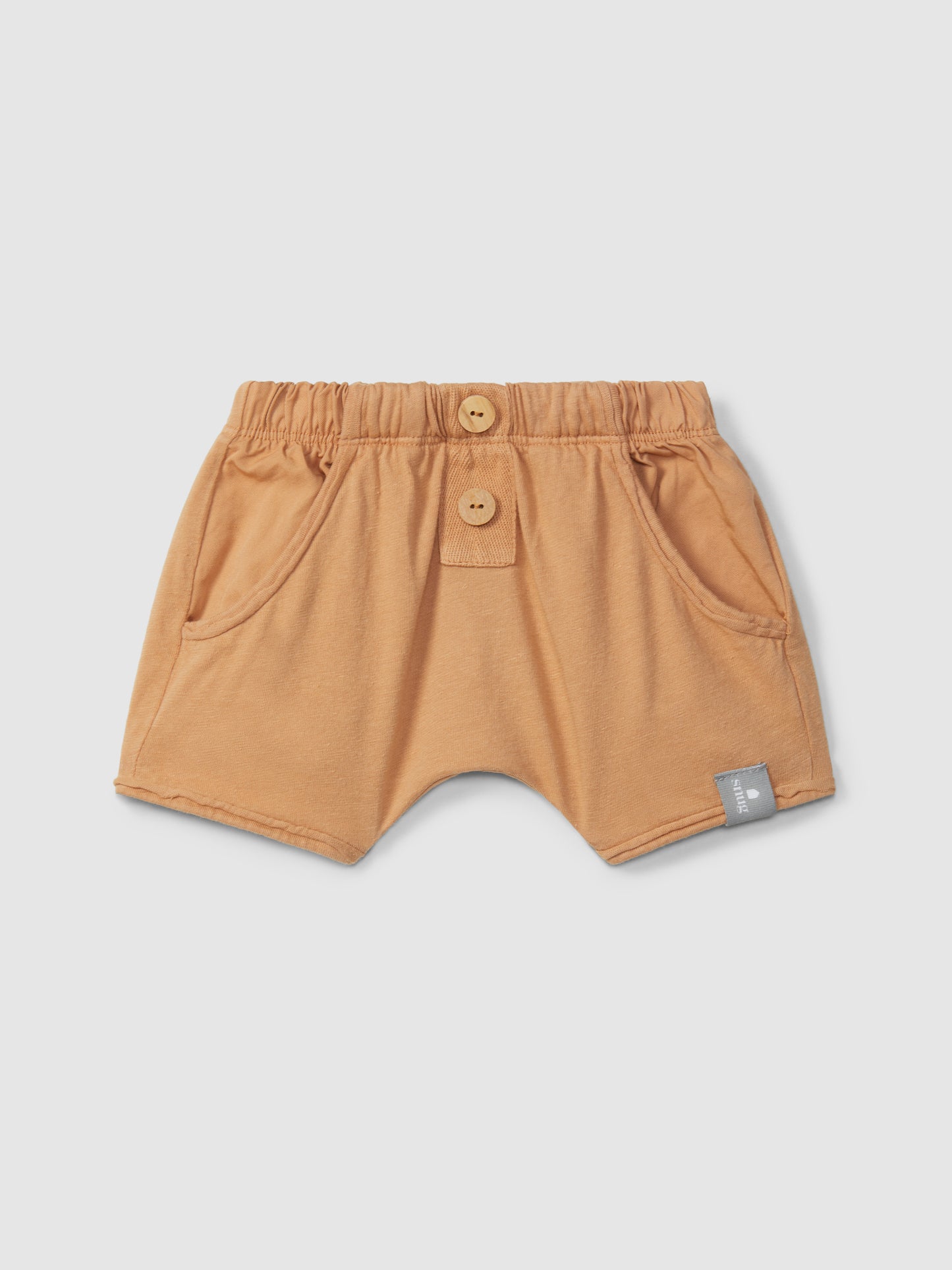 Shorts pull-up in jersey tinta unita pantaloncino