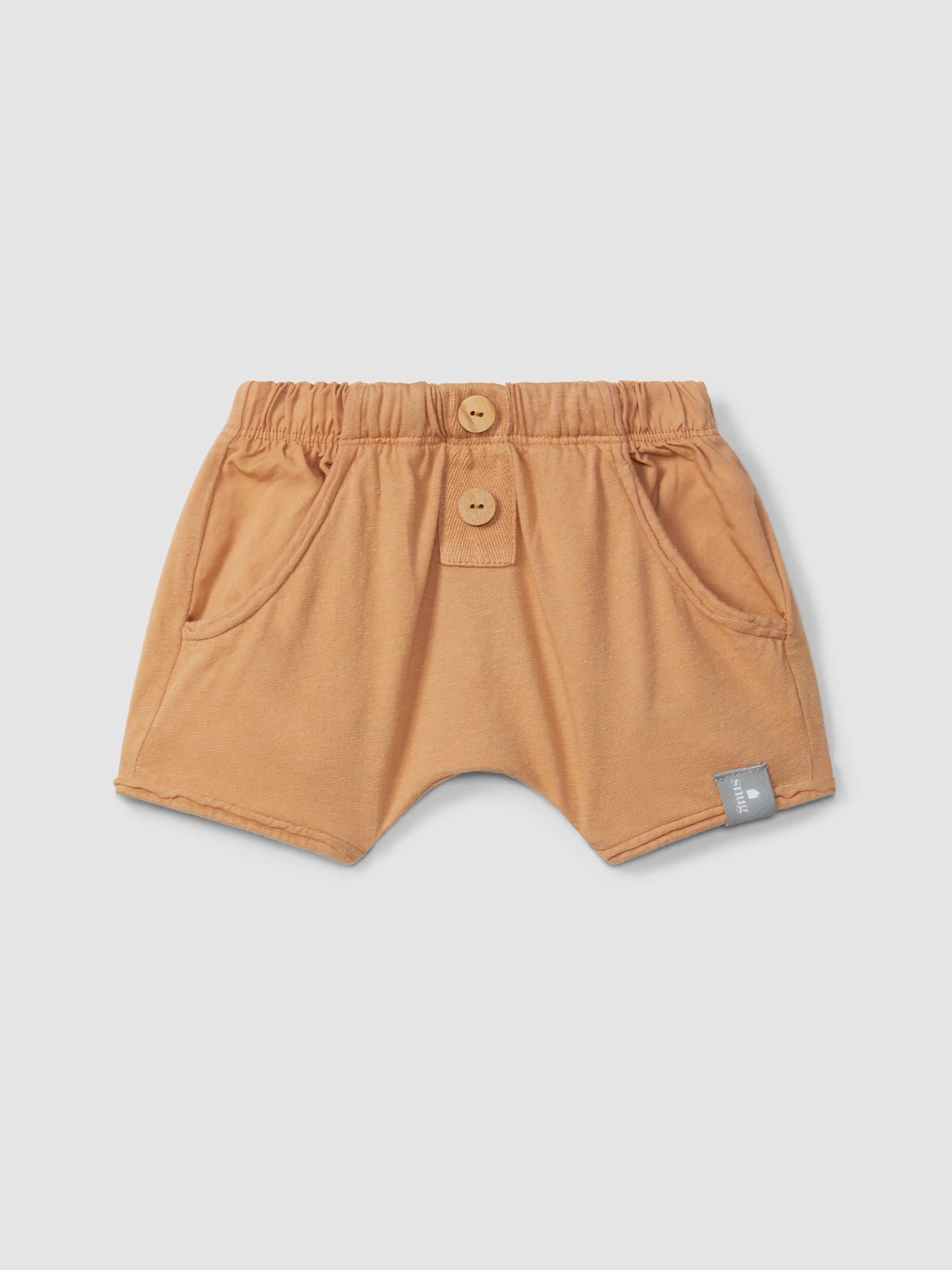 Shorts pull-up in jersey tinta unita pantaloncino