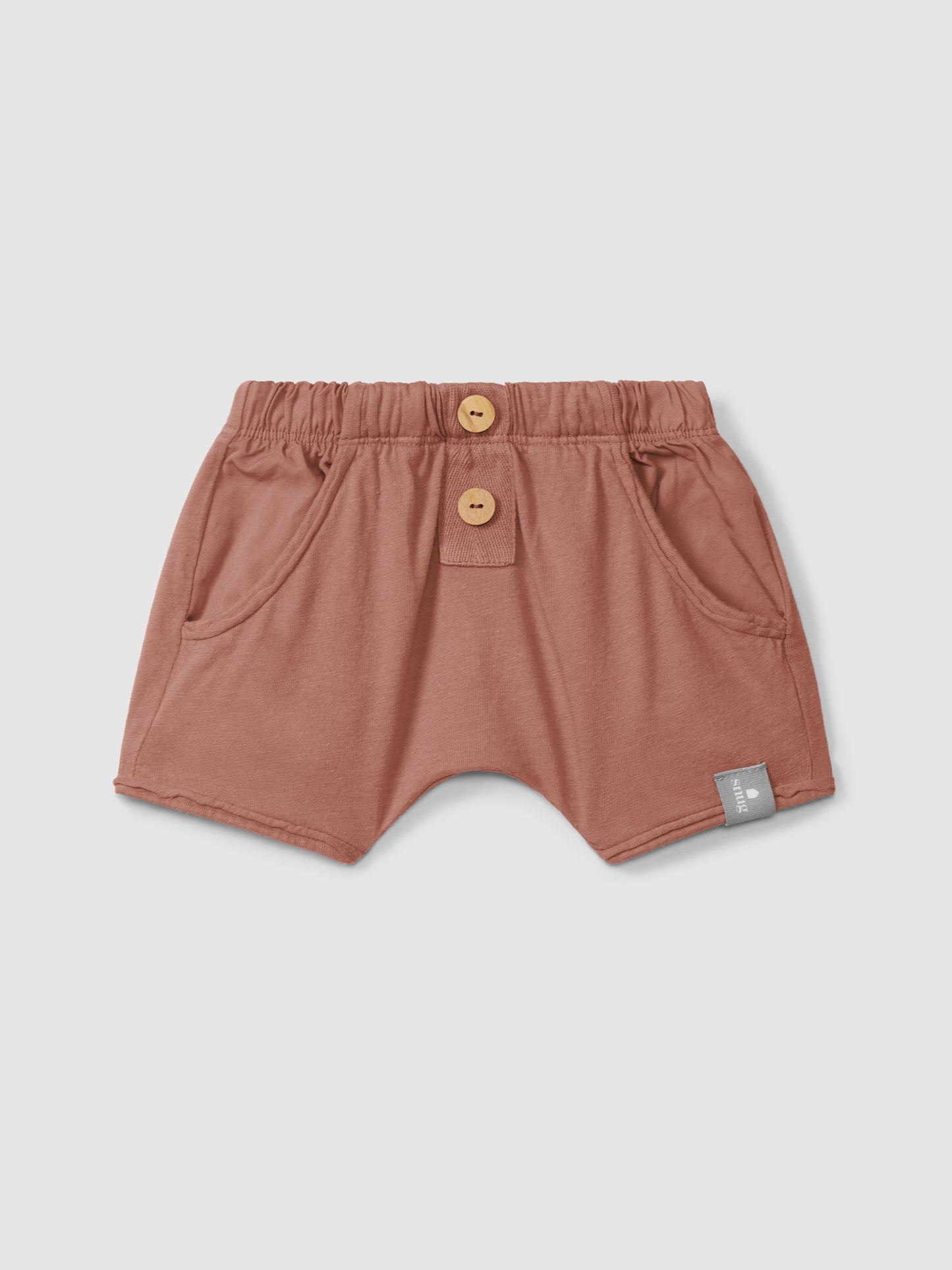Shorts pull-up in jersey tinta unita pantaloncino