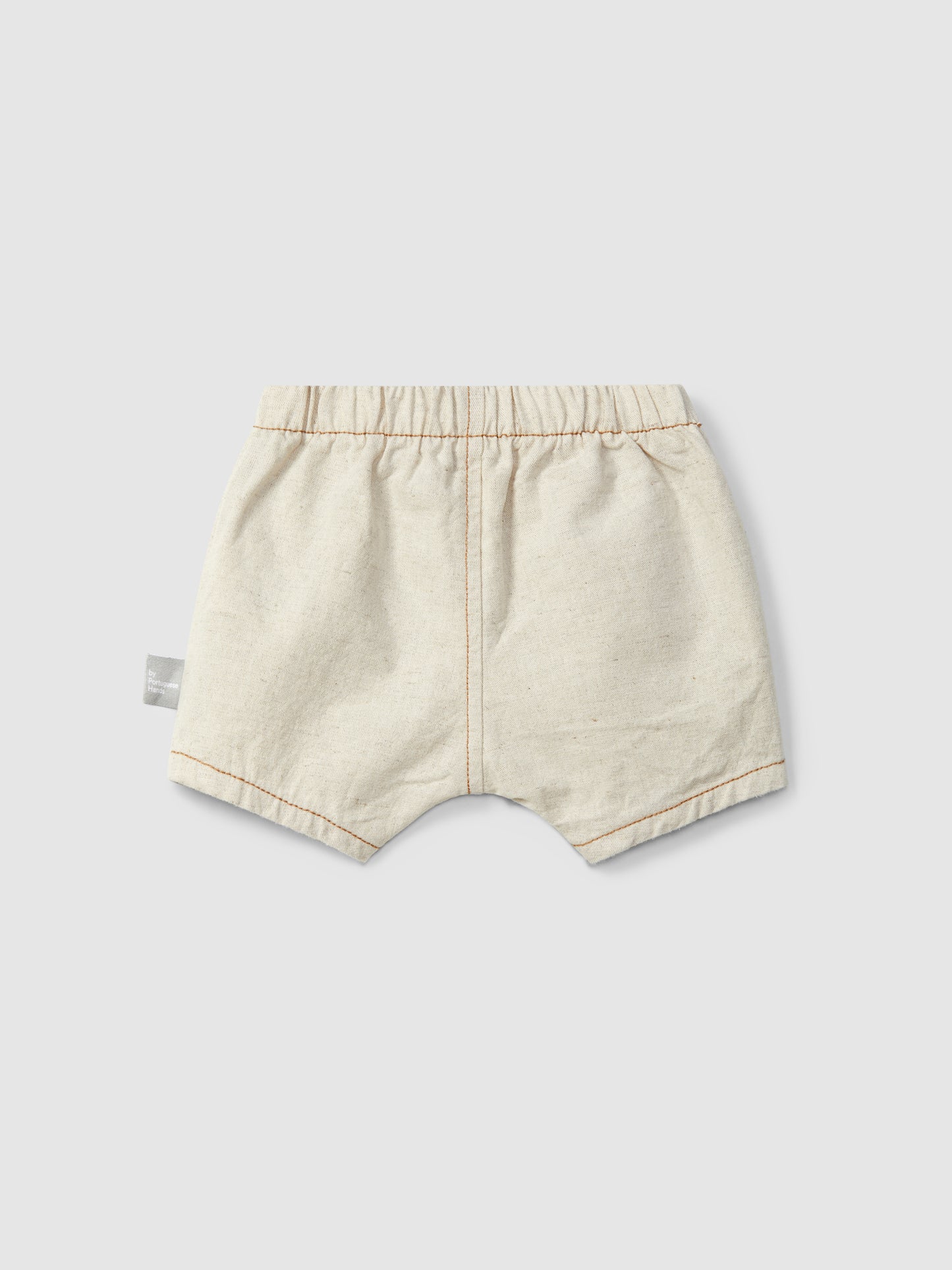 Shorts pull-up in stile organico con tasca pantaloncino