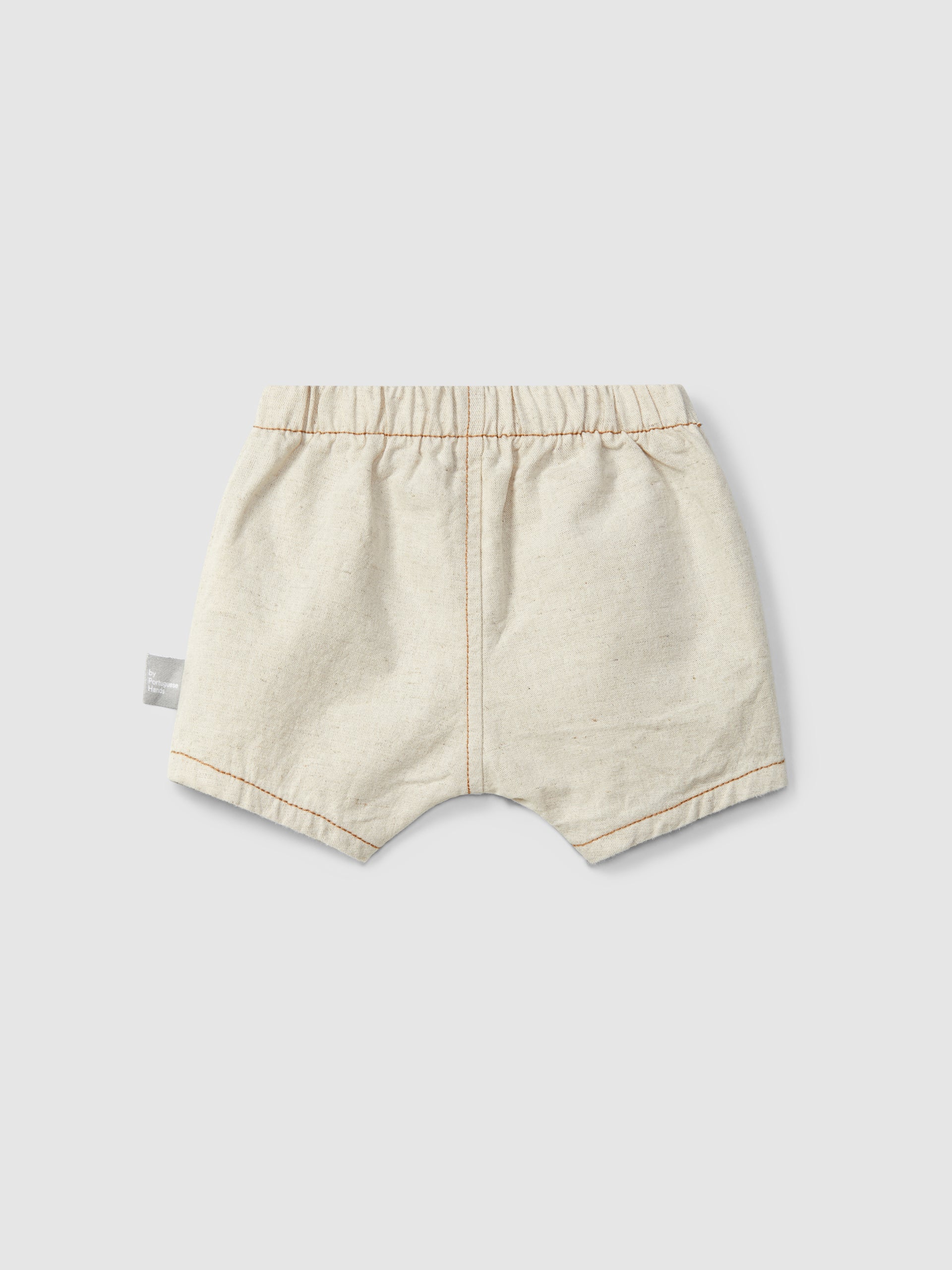 Shorts pull-up in stile organico con tasca pantaloncino