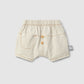 Shorts pull-up in stile organico con tasca pantaloncino