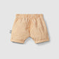 Shorts pull up in tessuto rigato pantaloncino