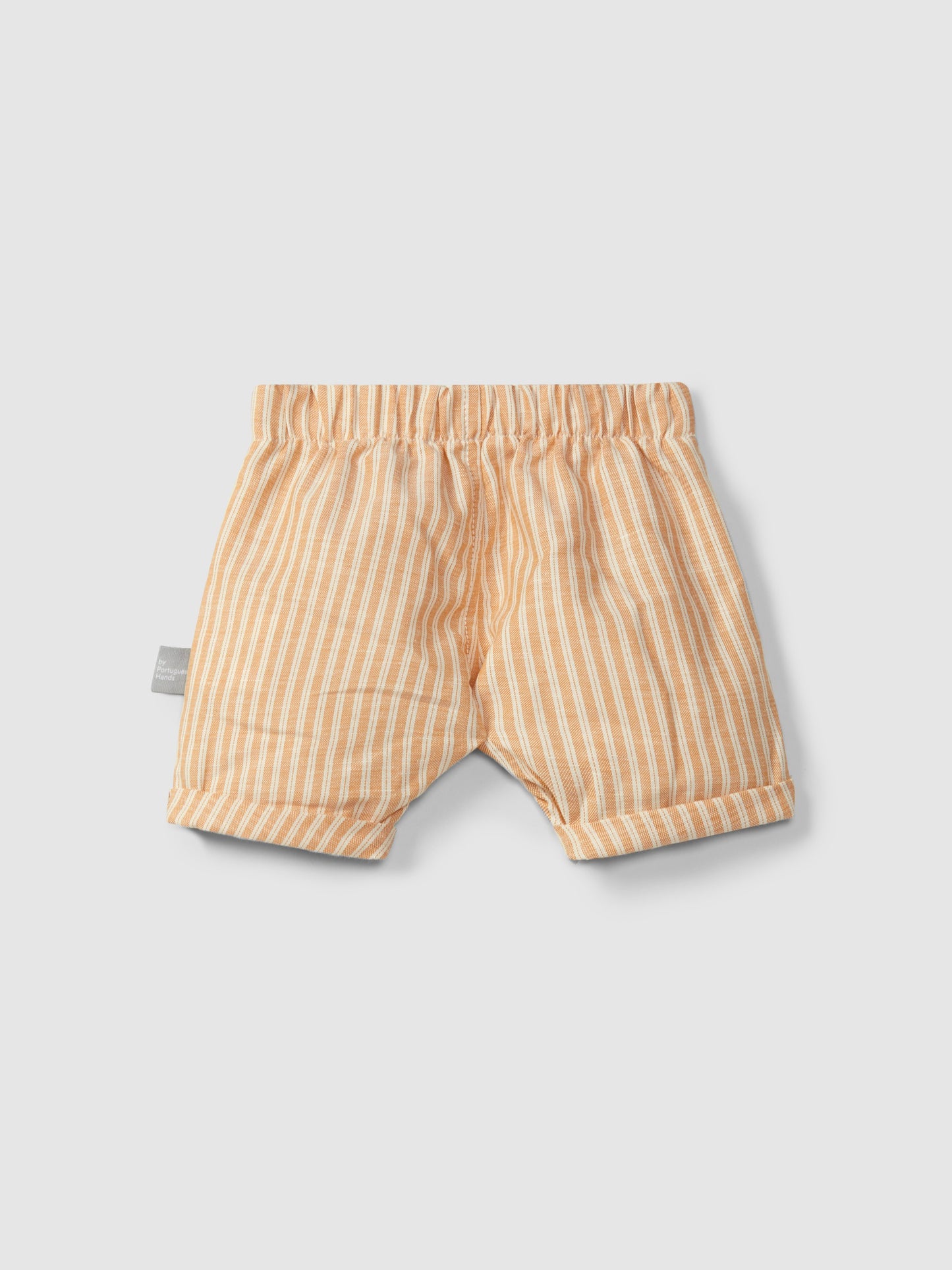 Shorts pull up in tessuto rigato pantaloncino