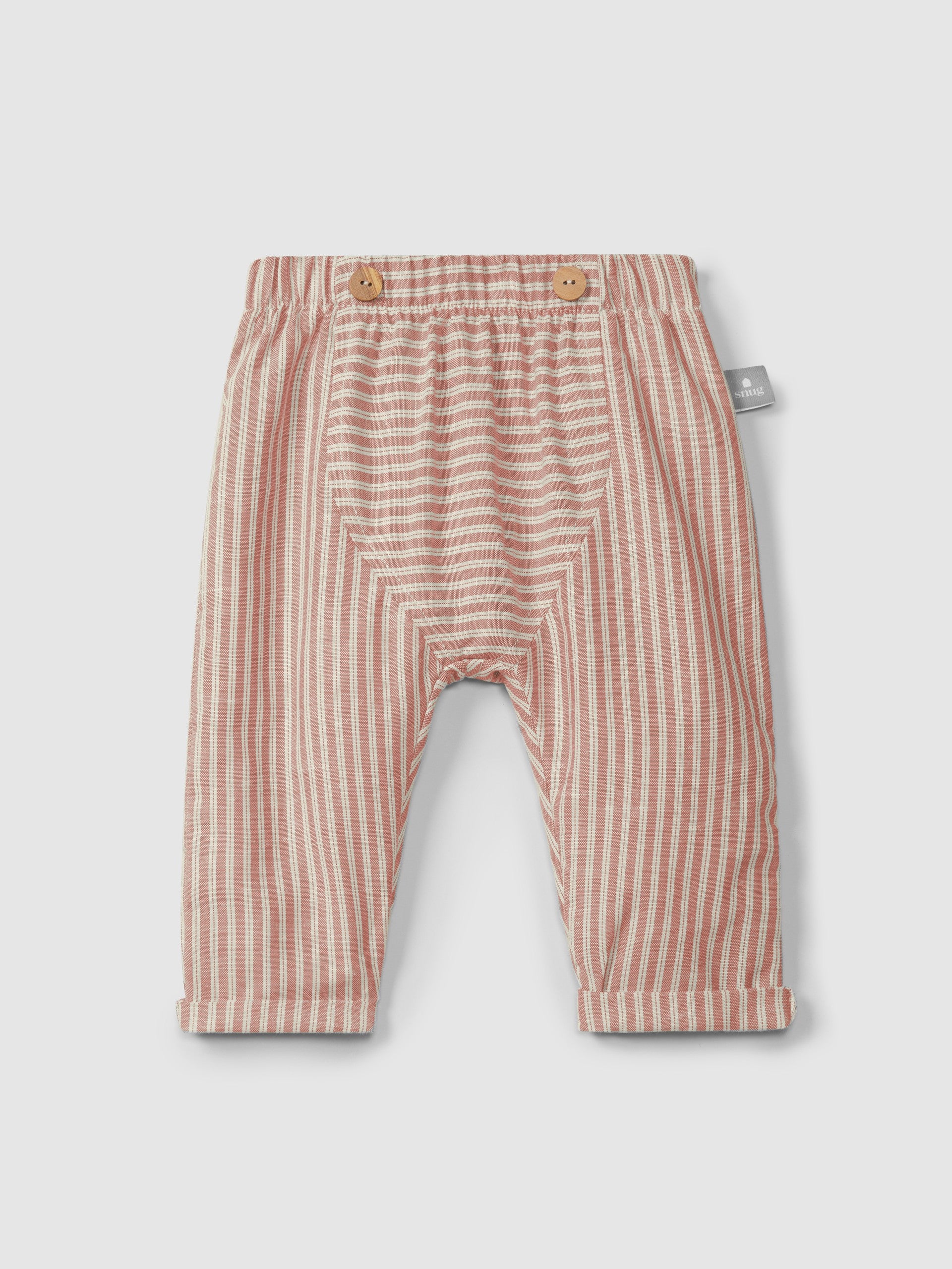 Pantaloni pull up in tessuto rigato pantalone
