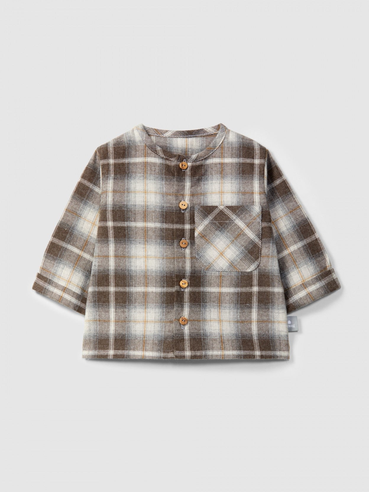 Camicia a quadri con tasca