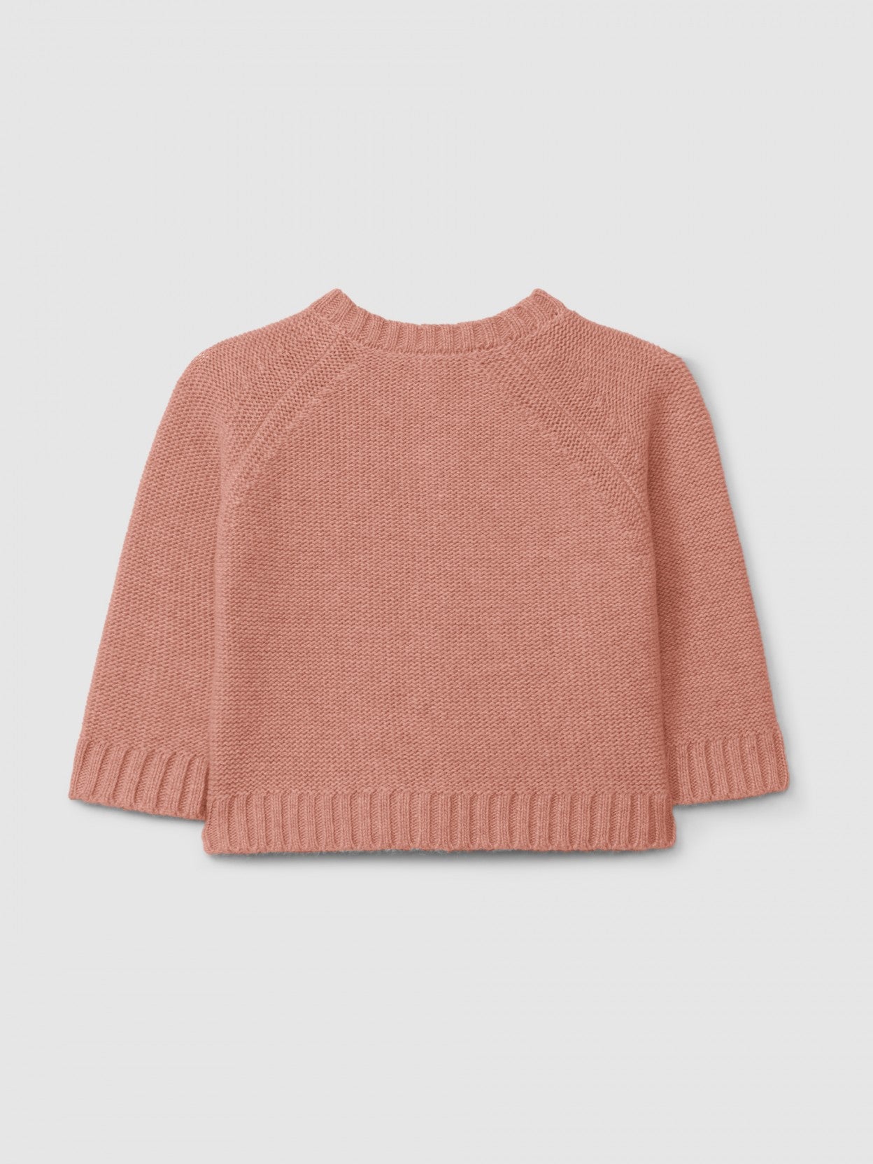 Cardigan a maglia con collo rotondo